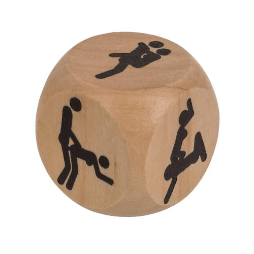 Kama Sutra Wooden Dice – Деревянный кубик, 3x3 см - sex-shop.ua