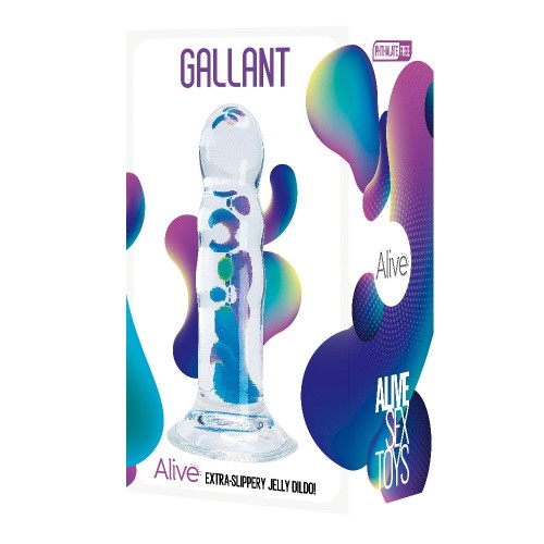 Фалоімітатор з присоскою Alive Gallant Jelly Dildo, 16 см